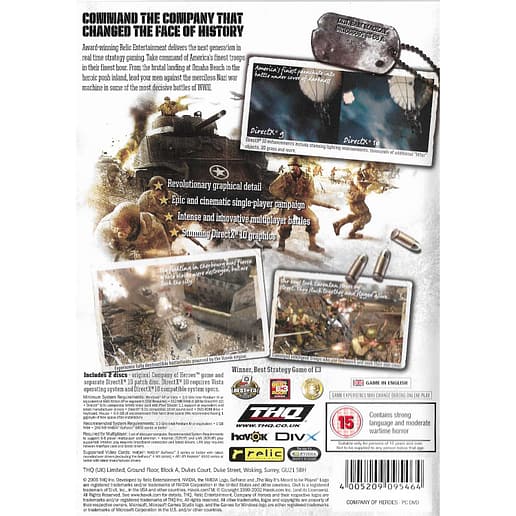 Company of Heroes PC DVD (Begagnad)