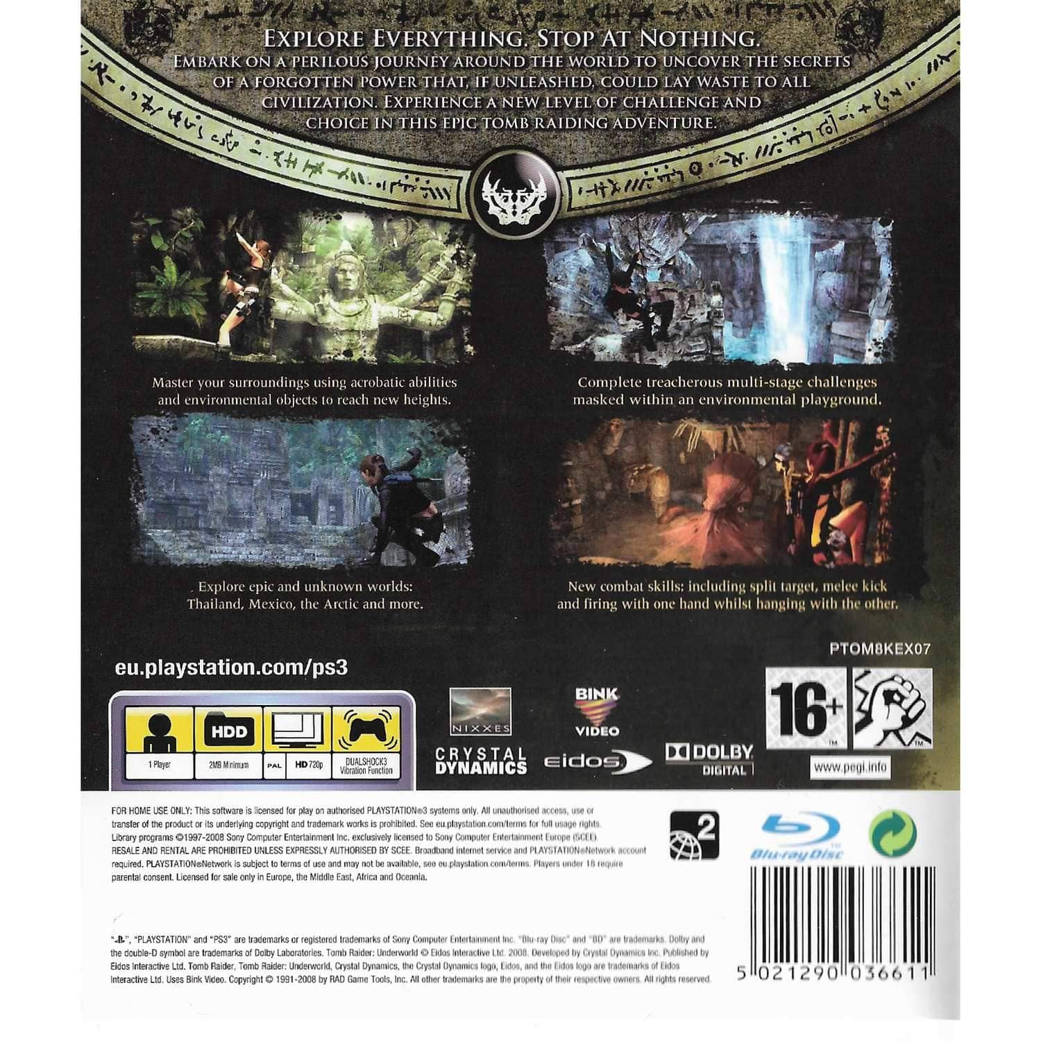 Tomb Raider Underworld Playstation 3 PS3 (Begagnad)