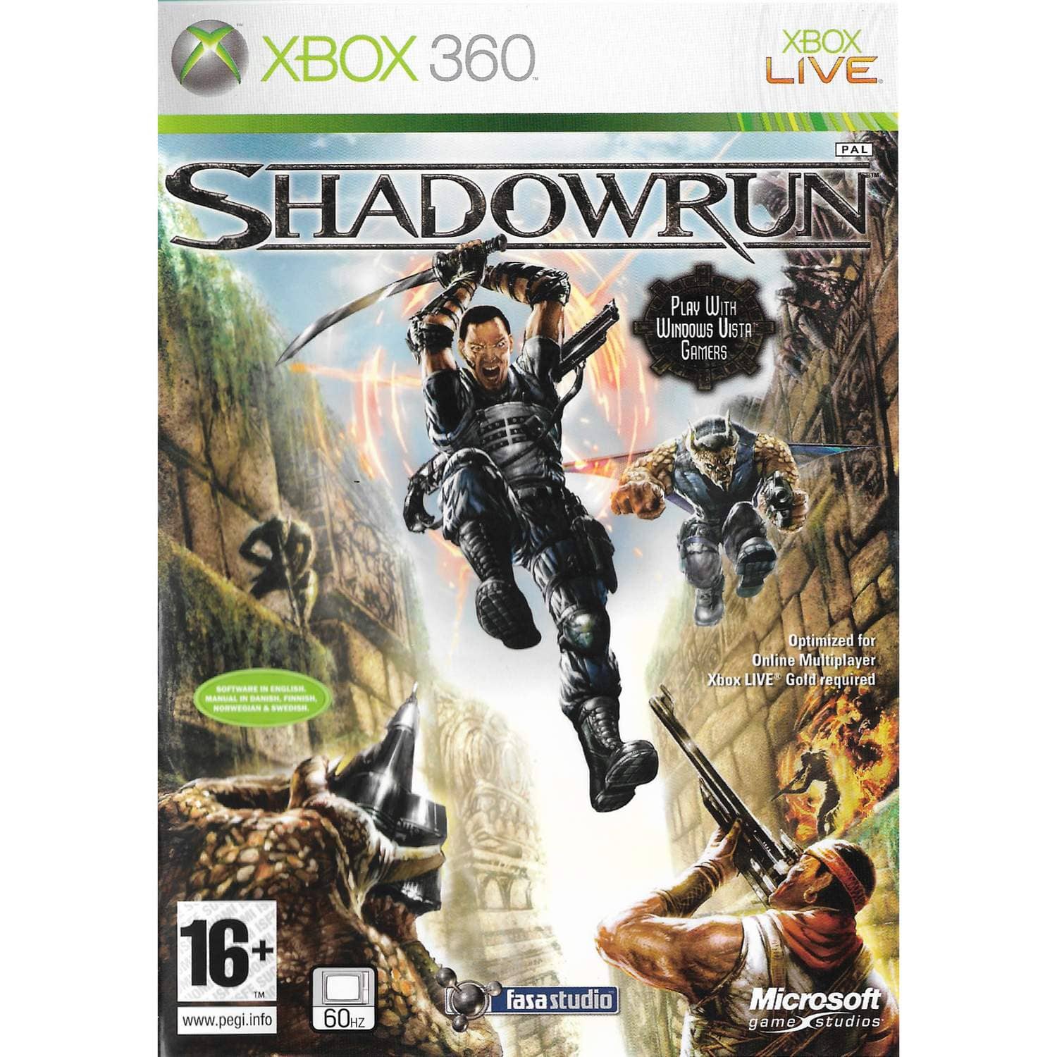 Shadowrun Xbox 360 X360 (Begagnad)