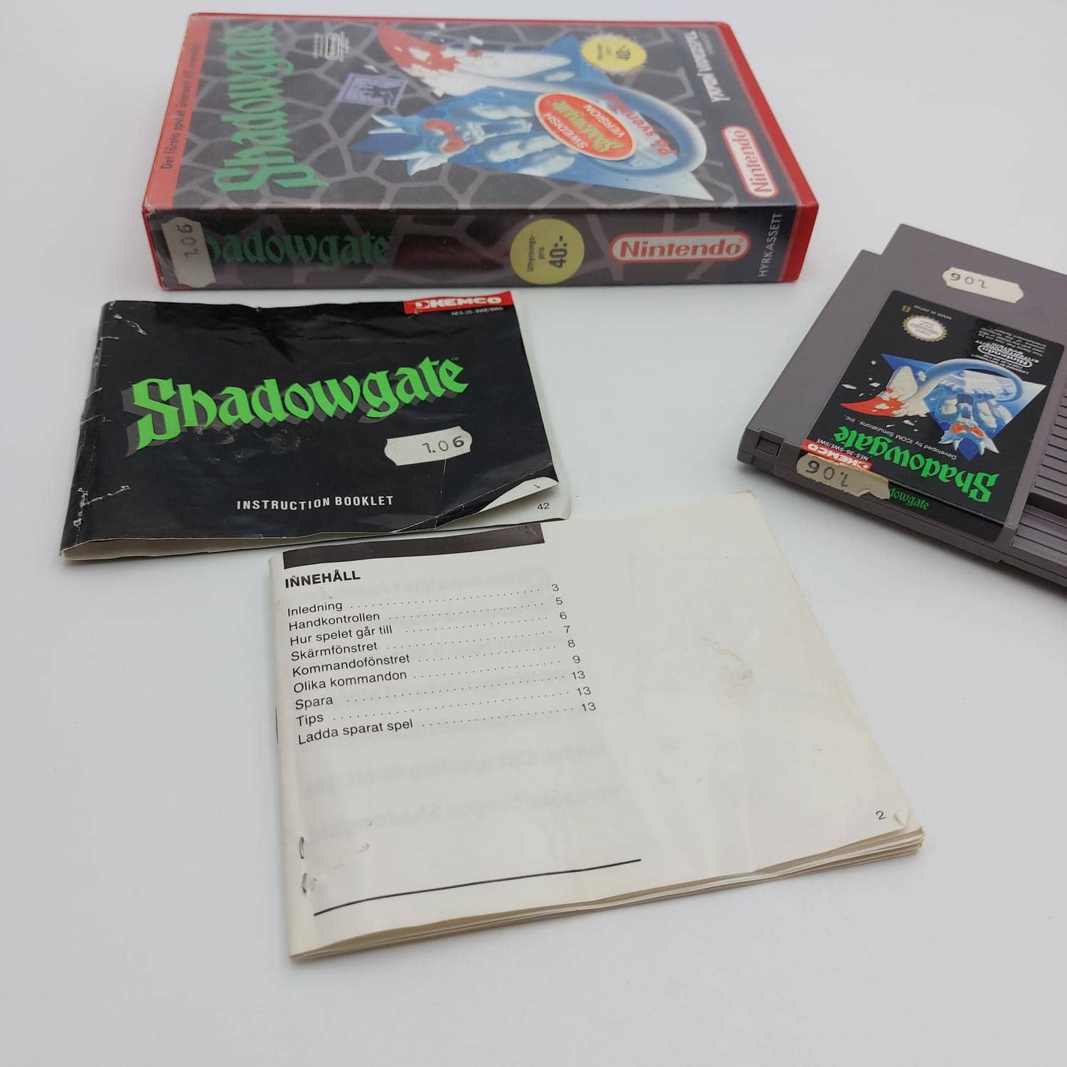 Shadowgate Hyrutgåva Nintendo NES
