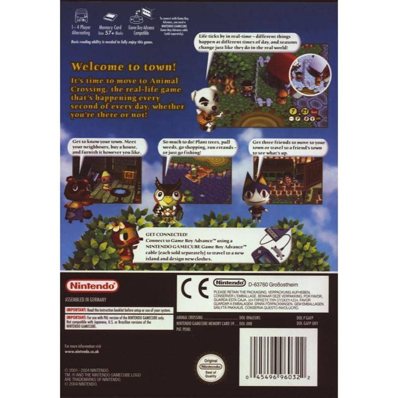 Animal Crossing + Minneskort Nintendo Gamecube