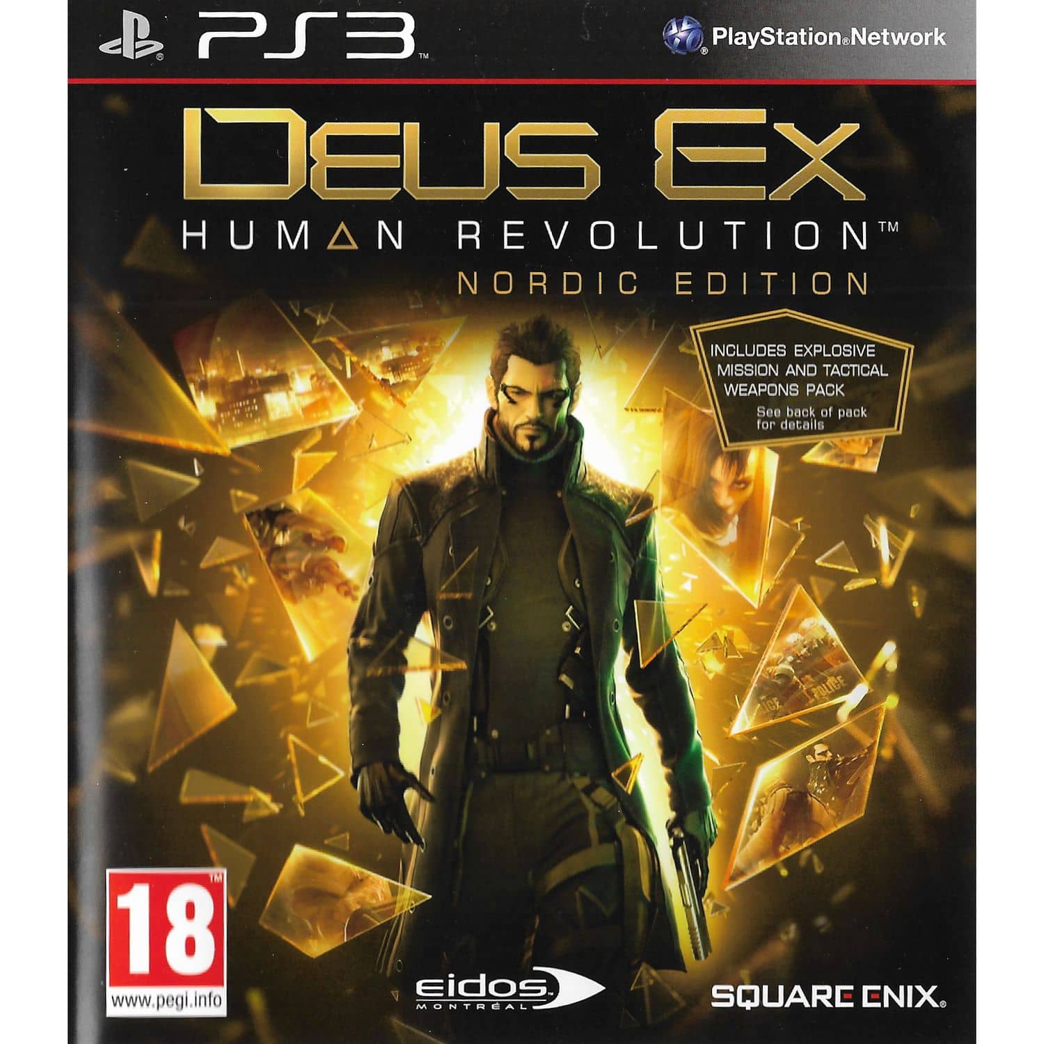Deus Ex Human Revolution Nordic Edition Playstation 3 PS3 (Begagnad)
