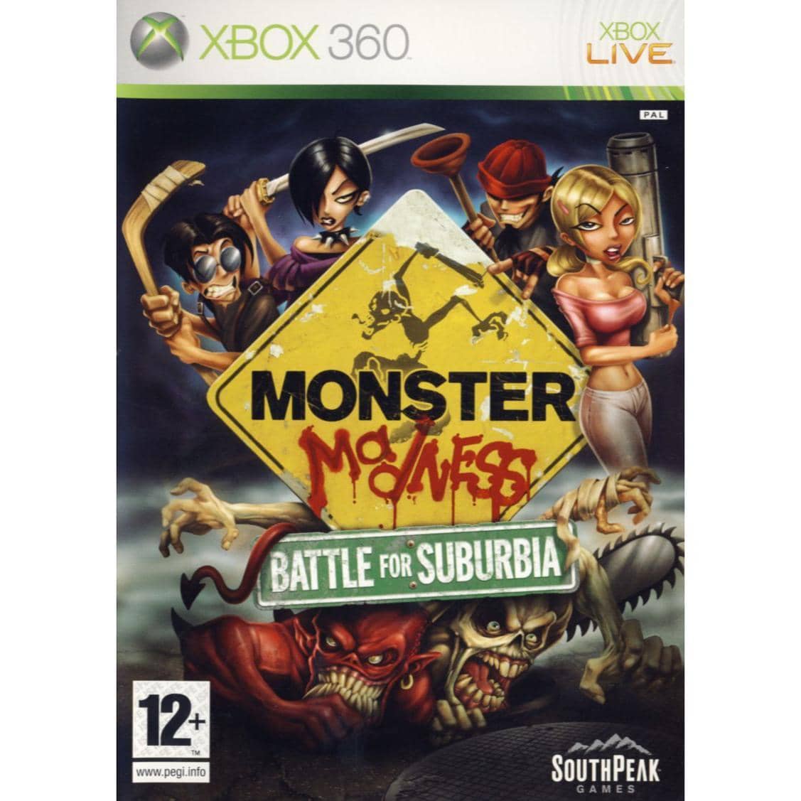 Monster Madness Battle for Suburbia Xbox 360