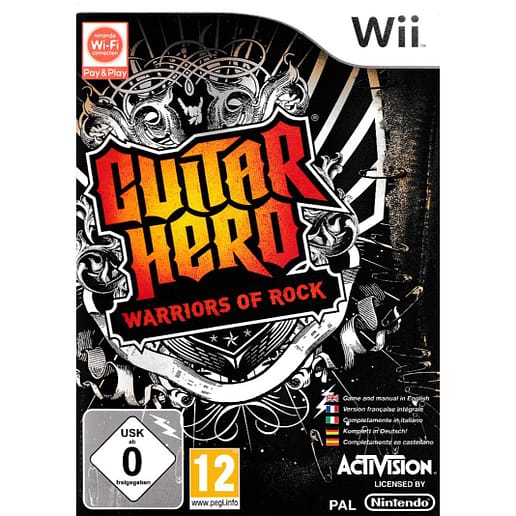 Guitar Hero Warriors of Rock Nintendo Wii Bundle Copy (Begagnad)